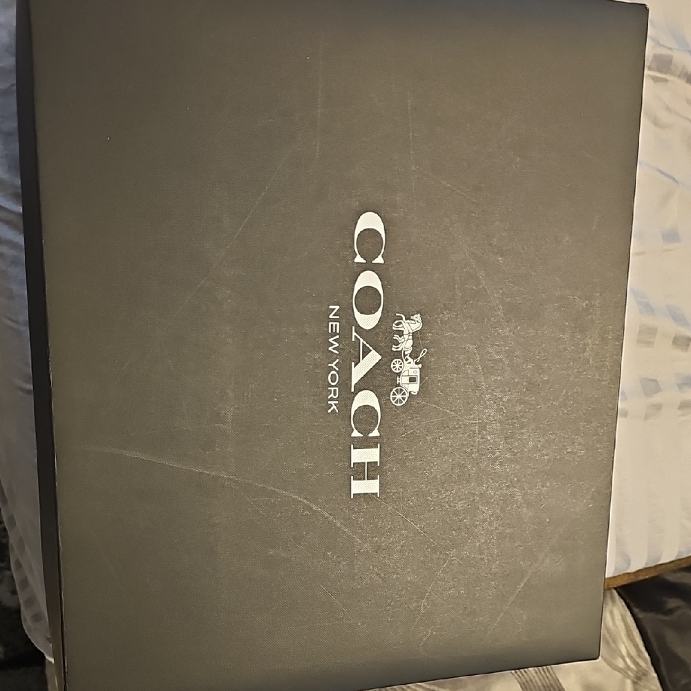 Coach Black Box with White Logo 18x15x9